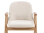 Lina Armchair - Natural - Ivory Cream Fabric