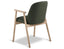 Lina Armchair - Natural - Hunter Green Fabric
