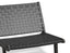 Brooklyn Lounge Chair - Woven Black Seat / Black Frame