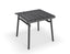 Roku Outdoor Low Stool Footrest in Matt Charcoal