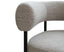 Marlowe Occasional Chair - Black Legs - Oyster Grey Fabric
