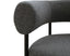 Marlowe Occasional Chair - Black Legs - Stone Grey Fabric