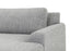 3 Seater Right Chaise Sofa - Graphite Grey with Black Legs - Last one