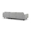 3 Seater Right Chaise Sofa - Graphite Grey with Black Legs - Last one