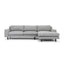 3 Seater Right Chaise Sofa - Graphite Grey with Black Legs - Last one