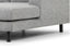 3 Seater Right Chaise Sofa - Graphite Grey with Black Legs - Last one