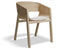 Merano Armchair - Upholstered Seat and Veneer Back - by TON