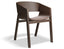 Merano Armchair - Upholstered Seat and Veneer Back - by TON