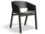 Merano Armchair - Upholstered Seat and Veneer Back - by TON