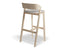 Merano Bar Stool - Upholstered Seat and Veneer Back - by TON