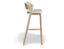 Merano Bar Stool - Upholstered Seat and Veneer Back - by TON