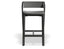 Merano Kitchen Stool - Black Stained - Black Pad - by TON