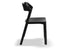 Merano Chair - Black Stained - Veneer Seat - by TON
