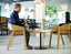Merano Armchair - Upholstered Seat and Back - by TON