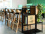 Merano Stool - Natural Oak - Black Pad - by TON