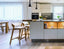 Merano Stool - Natural Oak - White Pad - by TON