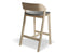 Merano Stool - Natural Oak - Black Pad - by TON