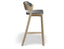 Merano Stool - Natural Oak - Black Pad - by TON
