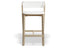 Merano Stool - Natural Oak - White Pad - by TON