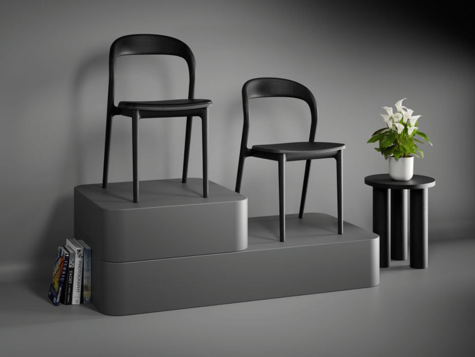 Mia Chair - Black Stained Ash