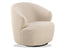 Mietta Swivel Lounge Chair - Ivory Cream