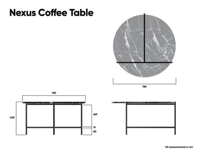 Nexus Marble Coffee Table - Green Guatemala