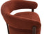 Nodus Lounge Chair - Walnut - Terracotta