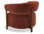 Nodus Lounge Chair - Walnut - Terracotta