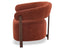 Nodus Lounge Chair - Walnut - Terracotta