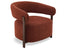 Nodus Lounge Chair - Walnut - Terracotta