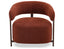 Nodus Lounge Chair - Walnut - Terracotta