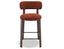 Nodus Counter Stool - Walnut - Terracotta