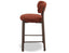 Nodus Counter Stool - Walnut - Terracotta