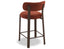 Nodus Counter Stool - Walnut - Terracotta