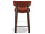 Nodus Counter Stool - Walnut - Terracotta