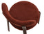 Nodus Counter Stool - Walnut - Terracotta