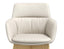 Nola Armchair - High Arm - Wood Base