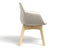 Nola Armchair - High Arm - Wood Base