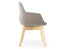 Nola Armchair - High Arm - Wood Base