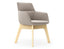 Nola Armchair - High Arm - Wood Base
