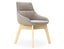 Nola Armchair - Low Arm - Wood Base