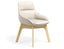 Nola Armchair - Low Arm - Wood Base