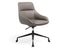 Nola Armchair - Low Arm - Swivel Base with Castors