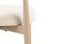 Oskar Dining Chair - Natural - Ivory Cream Fabric