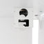 2 Seater 160cm Office Desk  With Privacy Screen - White - Upgraded Legs
