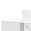 2 Seater 160cm Office Desk  With Privacy Screen - White - Upgraded Legs