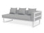 Vivara Sofa - White - Modular Section B Right Arm