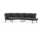 Aluna Sofa Right End Open - Charcoal - Outdoor