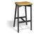 Andi Backless Bar Stool - Black - Custom Upholstered