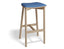 Andi Backless Bar Stool - Natural - Custom Upholstered